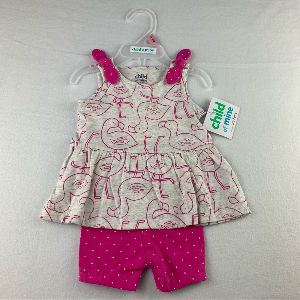 Carter’s Child of Mine Flamingo Pink Shorts